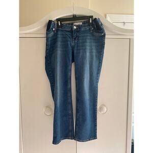 Gap Maternity Jeans Size 26 2S Side panels with adjustable waist